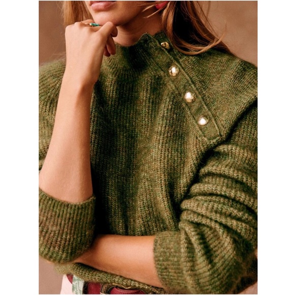 Szane Trudy Mohair Wool Jumper Khaki 